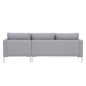 Ecksofa Portobello Webstoff Webstoff Milan: Hellgrau - Breite: 207 cm - Longchair davorstehend rechts