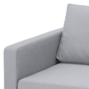 Canapé d'angle Portobello Tissu Tissu Milan : Gris clair - Largeur : 207 cm - Méridienne courte à droite (vue de face)