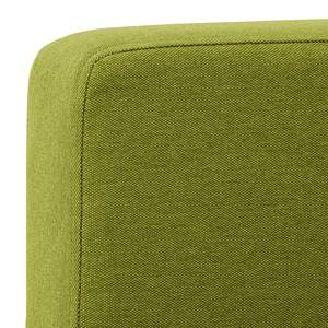 Canapé d'angle Portobello Tissu Tissu Ramira : Citron vert - Largeur : 207 cm - Méridienne courte à gauche (vue de face)