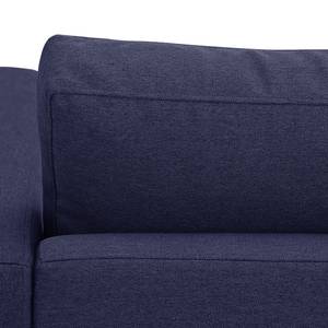 Ecksofa Portobello Webstoff Webstoff Milan: Dunkelblau - Breite: 207 cm - Longchair davorstehend links