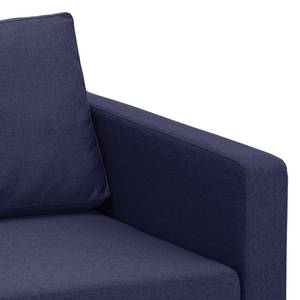 Ecksofa Portobello Webstoff Webstoff Milan: Dunkelblau - Breite: 207 cm - Longchair davorstehend links