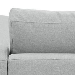 Ecksofa Portobello Webstoff Stoff Selva: Silbergrau - Breite: 207 cm - Longchair davorstehend links