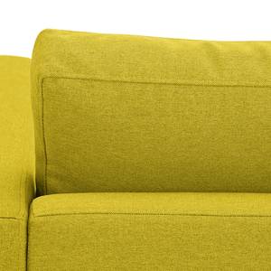 Canapé d'angle Portobello Tissu Tissu Milan : Jaune - Largeur : 207 cm - Méridienne courte à gauche (vue de face)