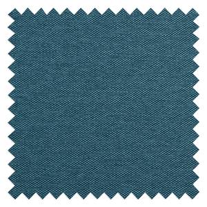 Hoekbank Portobello geweven stof Stof Ramira: Turquoise - Breedte: 207 cm - Longchair vooraanzicht links