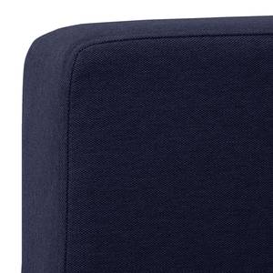 Canapé d'angle Portobello Tissu Tissu Milan : Bleu foncé - Largeur : 251 cm - Méridienne courte à gauche (vue de face)