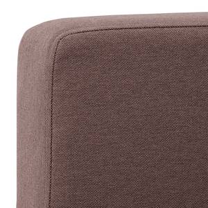 Canapé d'angle Portobello Tissu Tissu Milan : Gris-Marron - Largeur : 251 cm - Méridienne courte à gauche (vue de face)