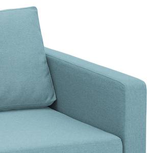 Ecksofa Portobello Webstoff Stoff Selva: Hellblau - Breite: 251 cm - Longchair davorstehend links