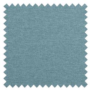 Canapé d'angle Portobello Tissu Tissu Selva : Bleu clair - Largeur : 251 cm - Méridienne courte à gauche (vue de face)