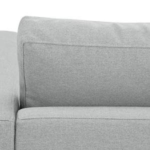 Ecksofa Portobello Webstoff Stoff Selva: Silbergrau - Breite: 251 cm - Longchair davorstehend links