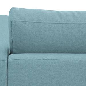 Ecksofa Portobello Webstoff Stoff Selva: Hellblau - Breite: 293 cm - Longchair davorstehend links