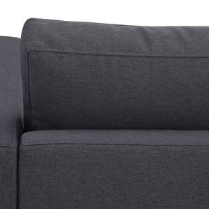 Ecksofa Portobello Webstoff Webstoff Milan: Anthrazit - Breite: 293 cm - Longchair davorstehend links