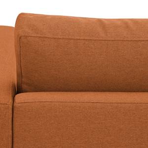 Ecksofa Portobello Webstoff Webstoff Milan: Rostbraun - Breite: 293 cm - Longchair davorstehend links