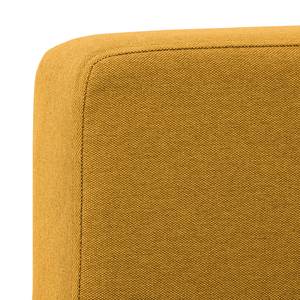 Canapé d'angle Portobello Tissu Tissu Selva : Jaune moutarde - Largeur : 293 cm - Méridienne courte à gauche (vue de face)