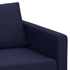 Ecksofa Portobello Webstoff Webstoff Milan: Dunkelblau - Breite: 293 cm - Longchair davorstehend links