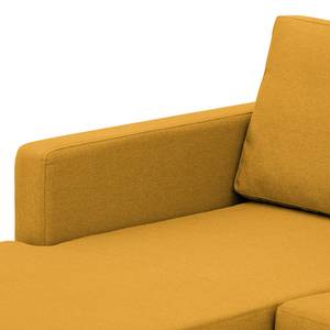 Ecksofa Portobello Webstoff Stoff Selva: Senfgelb - Breite: 293 cm - Longchair davorstehend links