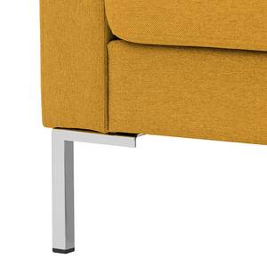 Ecksofa Portobello Webstoff Stoff Selva: Senfgelb - Breite: 293 cm - Longchair davorstehend links