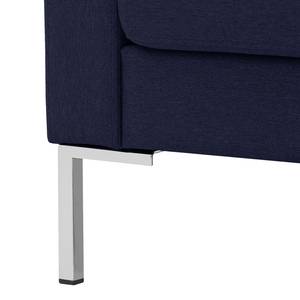 Hoekbank Portobello geweven stof Geweven stof Milan: Lichtblauw - Breedte: 293 cm - Longchair vooraanzicht links