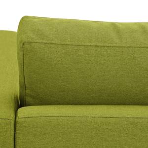 Ecksofa Portobello Webstoff Stoff Ramira: Limette - Breite: 207 cm - Longchair davorstehend rechts