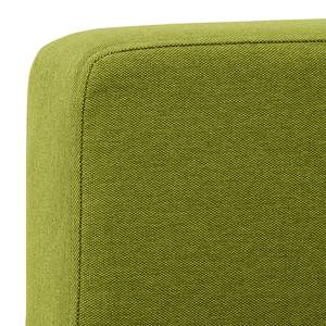 Hoekbank Portobello geweven stof Stof Ramira: Limegroen - Breedte: 207 cm - Longchair vooraanzicht rechts