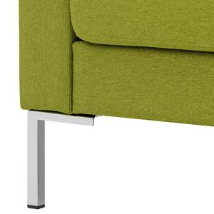 Ecksofa Portobello Webstoff Stoff Ramira: Limette - Breite: 207 cm - Longchair davorstehend rechts