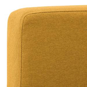 Canapé d'angle Portobello Tissu Tissu Selva : Jaune moutarde - Largeur : 207 cm - Méridienne courte à droite (vue de face)