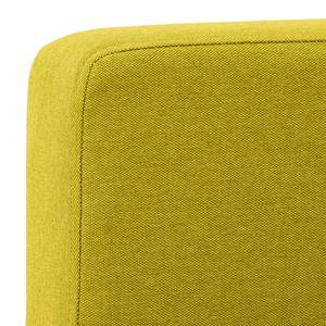 Canapé d'angle Portobello Tissu Tissu Milan : Jaune - Largeur : 207 cm - Méridienne courte à droite (vue de face)
