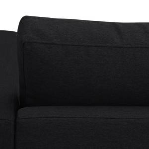 Ecksofa Portobello Webstoff Stoff Selva: Anthrazit - Breite: 207 cm - Longchair davorstehend rechts