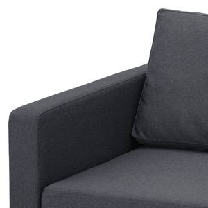 Ecksofa Portobello Webstoff Webstoff Milan: Anthrazit - Breite: 251 cm - Longchair davorstehend rechts