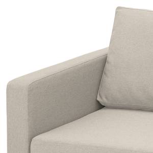 Hoekbank Portobello geweven stof Stof Selva: Beige - Breedte: 251 cm - Longchair vooraanzicht rechts