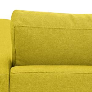 Canapé d'angle Portobello Tissu Tissu Milan : Jaune - Largeur : 251 cm - Méridienne courte à droite (vue de face)