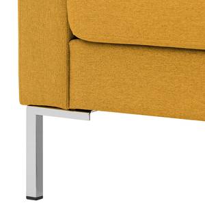 Ecksofa Portobello Webstoff Stoff Selva: Senfgelb - Breite: 251 cm - Longchair davorstehend rechts