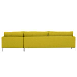 Ecksofa Portobello Webstoff Webstoff Milan: Gelb - Breite: 293 cm - Longchair davorstehend rechts