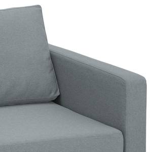 Ecksofa Portobello Webstoff Stoff Selva: Grau - Breite: 293 cm - Longchair davorstehend rechts