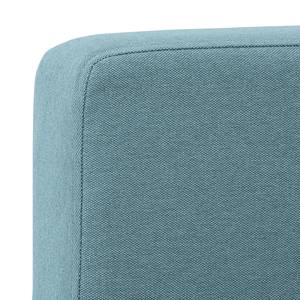 Ecksofa Portobello Webstoff Stoff Selva: Hellblau - Breite: 293 cm - Longchair davorstehend rechts