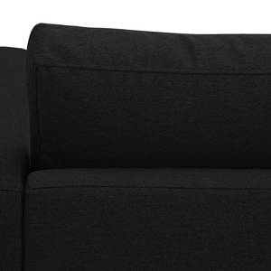 Ecksofa Portobello Webstoff Stoff Selva: Anthrazit - Breite: 293 cm - Longchair davorstehend rechts