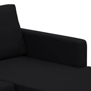 Ecksofa Portobello Webstoff Stoff Selva: Anthrazit - Breite: 293 cm - Longchair davorstehend rechts