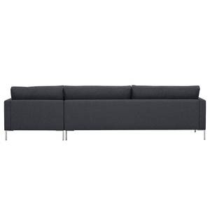 Ecksofa Portobello Webstoff Webstoff Milan: Anthrazit - Breite: 293 cm - Longchair davorstehend rechts