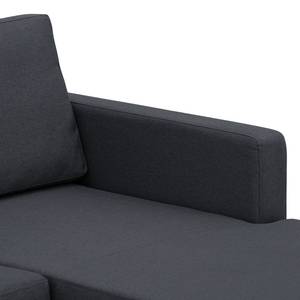 Ecksofa Portobello Webstoff Webstoff Milan: Anthrazit - Breite: 293 cm - Longchair davorstehend rechts