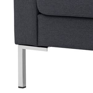 Ecksofa Portobello Webstoff Webstoff Milan: Anthrazit - Breite: 293 cm - Longchair davorstehend rechts