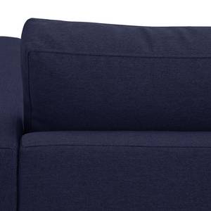 Canapé d'angle Portobello Tissu Tissu Milan : Bleu foncé - Largeur : 293 cm - Méridienne courte à droite (vue de face)