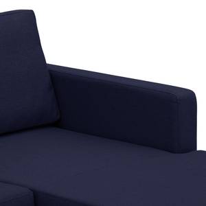 Ecksofa Portobello Webstoff Webstoff Milan: Dunkelblau - Breite: 293 cm - Longchair davorstehend rechts