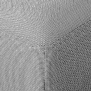 Canapé d'angle Postville Tissu structuré - Granit - Méridienne courte à gauche (vue de face)