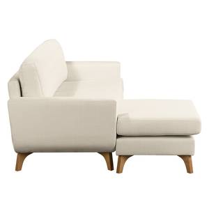 Hoekbank Postville structuurstof - Licht beige - Longchair vooraanzicht links