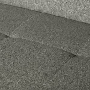 Ecksofa Potosi Webstoff Grau - Longchair davorstehend links - Keine Funktion - Keine Funktion