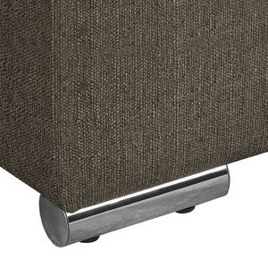 Ecksofa Potosi Webstoff Taupe - Longchair davorstehend links - Keine Funktion - Keine Funktion