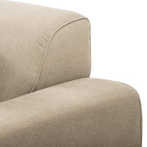 Ecksofa Pracht Microfaser - Beige - Ottomane davorstehend links