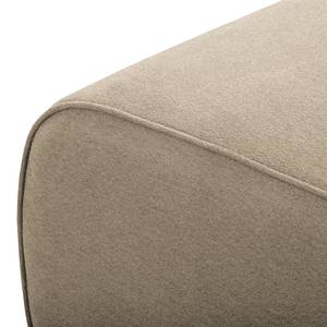 Ecksofa Pracht Microfaser - Beige - Ottomane davorstehend links