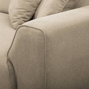 Ecksofa Pracht Microfaser - Beige - Ottomane davorstehend links