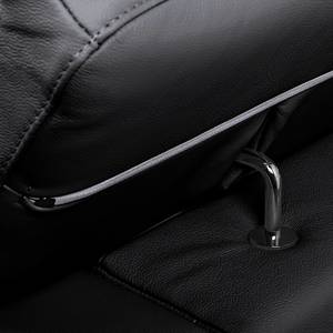 Ecksofa Prugna Echtleder Schwarz - Longchair links