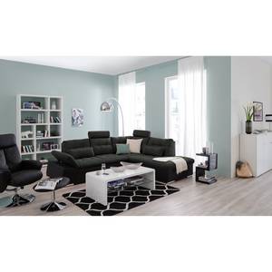 Relaxfauteuil Vincenzo (met hocker) echt leer